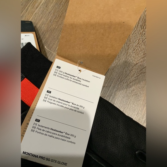 The North Face Montana Pro GTX Ski Snowboard Gloves GORE-TEX Leather Sz L - Picture 6 of 6